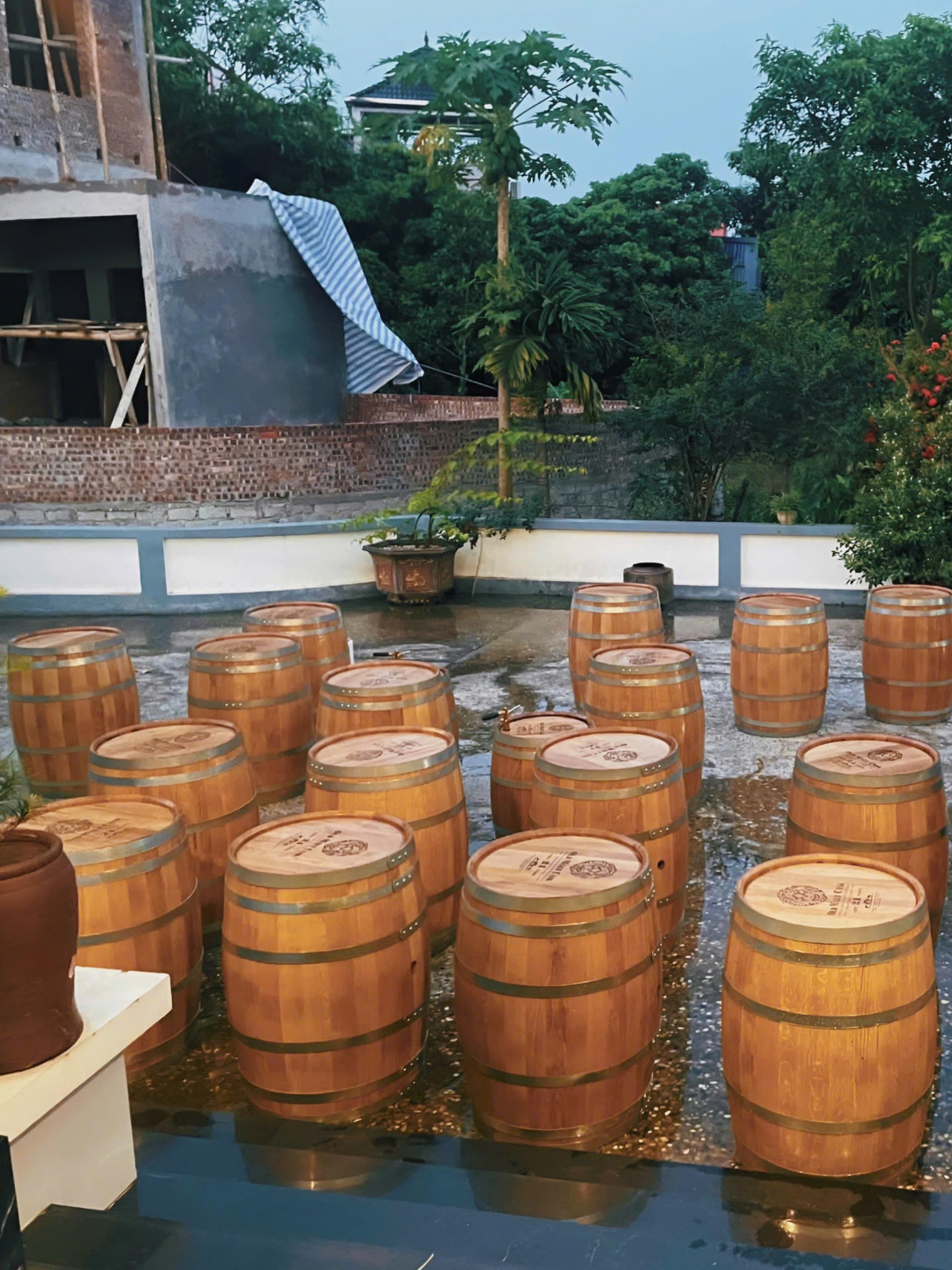 Thùng Rượu Gỗ Sồi 200L